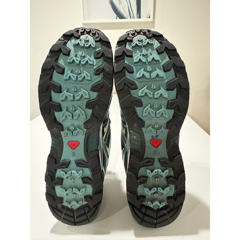 Salomon XA Pro 3D Men 10.5 Blue Green Trail Running Hiking Shoes 400065 - Picture 10 of 12